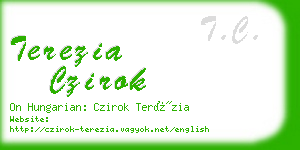 terezia czirok business card